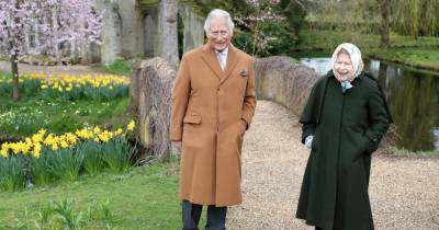 The Queen, 94, and Prince Charles, 72, beam in new picture taken in blossoming garden at Frogmore House - www.ok.co.uk