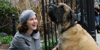 Rachel Brosnahan Is Full of Puppy Love On 'Marvelous Mrs. Maisel' Set - www.justjared.com - New York