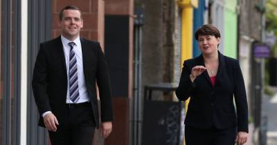 Douglas Ross dropped to 'subs bench' in Tory election leaflet as Ruth Davidson preferred - www.dailyrecord.co.uk - Scotland - county Ross - county Douglas