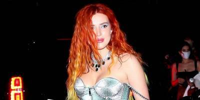 Bella Thorne Shows of Her Engagement Ring During Dinner Date with Fiance Benjamin Mascolo - www.justjared.com - Los Angeles - county San Diego