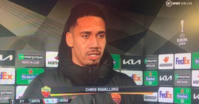 Chris Smalling gives emotional reaction to AS Roma's second-half collapse against Manchester United - www.manchestereveningnews.co.uk - Italy - Manchester