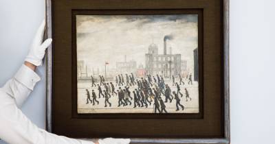 Rare L.S Lowry rugby painting 'Going To The Match' to go on public display for first time since 1966 - www.manchestereveningnews.co.uk