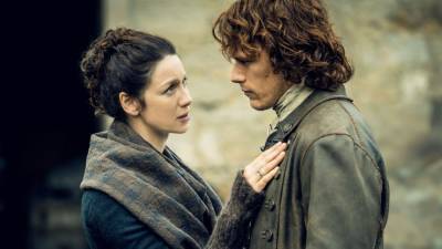 Caitriona Balfe Wrote a Sweet Birthday Message to Her Outlander ‘Work Hubby’ Sam Heughan - www.glamour.com