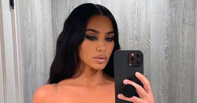 Whoa! Kim Kardashian Freaks Out Fans by Bleaching Brows and Dyeing Hair Honey Blonde - www.usmagazine.com