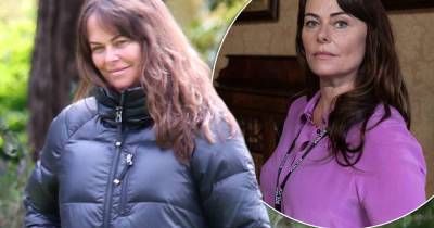Line Of Duty's Polly Walker steps out with her husband and dog - www.msn.com - London