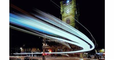 Picture Scotland: futuristic shot captures Renfrew Town Hall in all its late-night glory - www.dailyrecord.co.uk - Scotland - Centre - county Hall