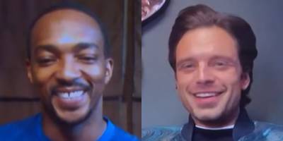 Sebastian Stan & Anthony Mackie Playfully Call Each Other Out During Live Interview! - www.justjared.com