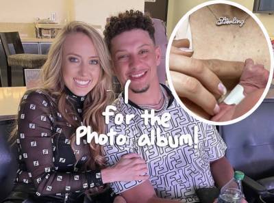 Patrick Mahomes & Fiancée Brittany Matthews Pose For First Family Photos With Baby Daughter Sterling! - perezhilton.com