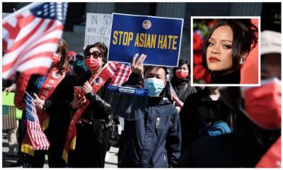 Rihanna supports the Stop Asian Hate movement by marching in New York - us.hola.com - New York