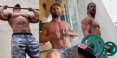 Chris Hemsworth's New Shirtless Workout Video Shows Off His Incredible Physique - Watch Now! - www.justjared.com