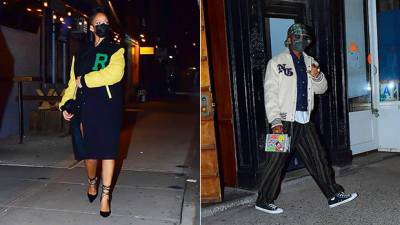 Rihanna Sneaks Out For Secret Late-Night Dinner With A$AP Rocky In NYC — See Pics - hollywoodlife.com - New York
