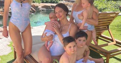 Katharine McPhee Twins With Baby Boy in Matching Sara Foster x Summersalt Bathing Suits - www.usmagazine.com