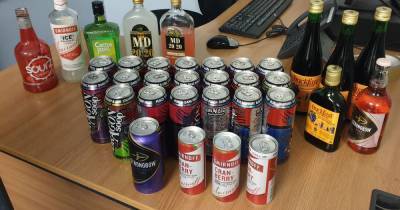 Scots youths' huge booze stash seized by cops in disorder crackdown - www.dailyrecord.co.uk - Scotland