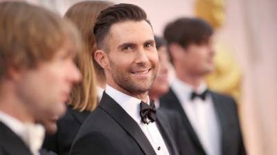 Adam Levine Sports a Pink Tie-Dye Dress to Match Daughters: See the Cute Pic! - www.etonline.com