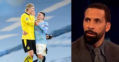 Manchester United great Rio Ferdinand has theory over what Phil Foden said to Erling Haaland - www.manchestereveningnews.co.uk - Manchester