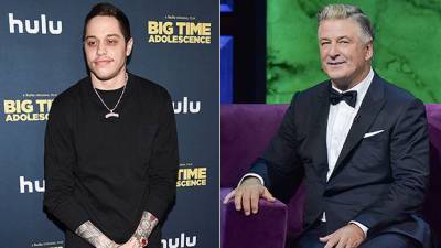 Pete Davidson Confesses He Accidentally Helped Alec Baldwin Lose 100 Pounds — Watch - hollywoodlife.com