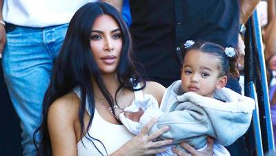 Kim Kardashian Her ‘Forever’ Twin, Daughter Chicago, 3, Wear Matching Black Swimsuits - hollywoodlife.com - Chicago