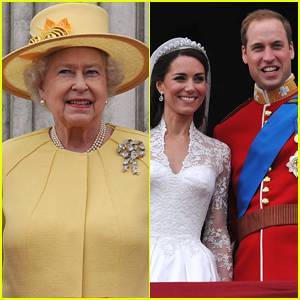 Queen Elizabeth Made an Awkward Comment About Prince William & Kate Middleton's Wedding Cake - www.justjared.com