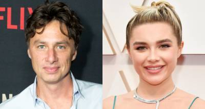 Zach Braff Goes Shirtless at the Beach with Girlfriend Florence Pugh! - www.justjared.com