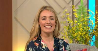 Cat Deeley looks fabulous in florals as she presents Lorraine for the last time - www.ok.co.uk