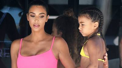 North West, 7, Looks So Grown Up While Goofing Off In New Vacation Pics With Kim Kardashian - hollywoodlife.com