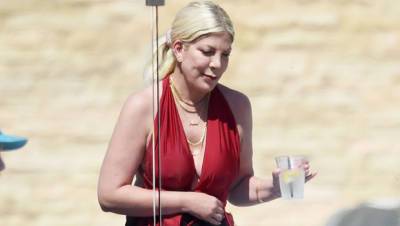 Tori Spelling, 47, Wears Plunging Swimsuit PDAs With Husband Dean McDermott 5 Kids - hollywoodlife.com