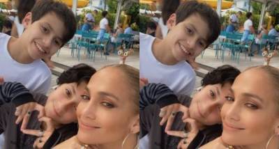Jennifer Lopez poses for an ADORABLE selfie with her twins Max and Emme to celebrate Mother's Day - www.pinkvilla.com