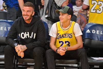 David Beckham Pokes Fun At Son Romeo As He Unveils His New Look On Instagram - etcanada.com