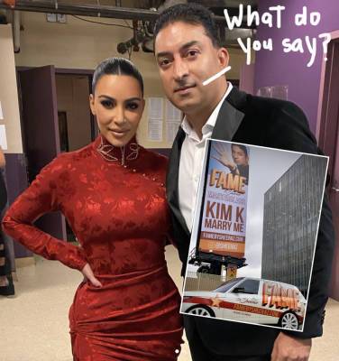 Celebrity Media Consultant Sheeraz Hasan Stuns Hollywood With Giant Kim Kardashian Marriage Proposal Billboard! - perezhilton.com - Hollywood