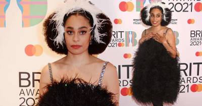 BRIT Awards 2021: Celeste commands attention in a fluffy black gown - www.msn.com - London