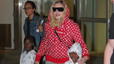 David Banda - Madonna - Madonna Dotes On Her Twins, 8, While Watching Son David’s Soccer Game From The Sidelines - hollywoodlife.com - Malawi