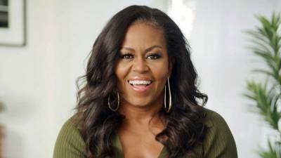 Michelle Obama Knitted Tops for Sasha, Malia and Barack Obama in Quarantine - www.etonline.com