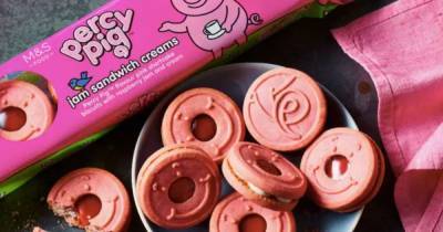 Marks and Spencer launch brand new Percy Pig jam sandwich biscuits and they look delicious - www.ok.co.uk