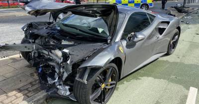 £250k Ferrari smashed up in city centre crash as police appeal for video footage - www.manchestereveningnews.co.uk
