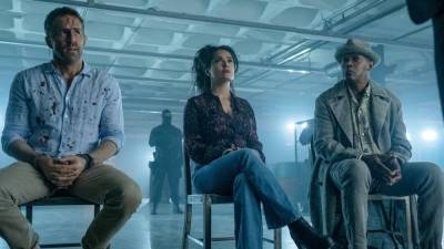 On Set of 'The Hitman's Wife's Bodyguard' With Salma Hayek and Ryan Reynolds (Exclusive) - www.etonline.com