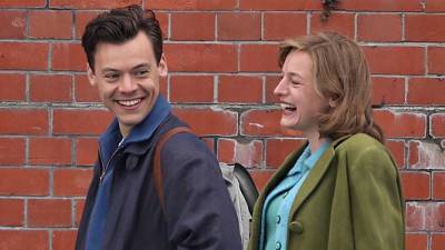 Harry Styles Is All Smiles with Emma Corrin in These Cute 'My Policeman' Set Photos! - www.justjared.com - city Brighton