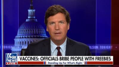Tucker Carlson Thinks Encouraging Vaccinations with Free Food is a Stoner Move - thewrap.com
