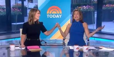 Savannah Guthrie & Hoda Kotb Stop Socially Distancing on 'Today' After 15 Months - www.justjared.com - county Guthrie