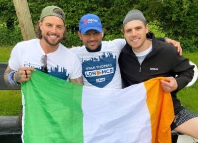 Corrie’s Ryan Thomas ‘wants to cry’ as pal Keith Duffy surprises him on charity walk - evoke.ie - Britain - London - Manchester