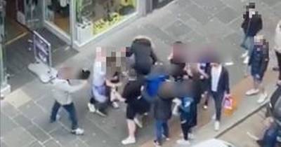Shocking Glasgow brawl sees thugs kick and stamp on man amid Rangers fans title celebrations - www.dailyrecord.co.uk - city Glasgow