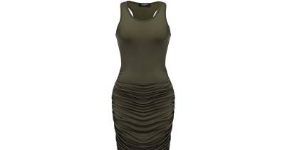 Shoppers Are Obsessed With the Flattering Ruching on This Bodycon Dress - www.usmagazine.com