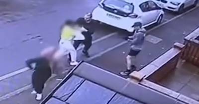 CCTV captures the shocking moment muggers attack teenage girls - www.manchestereveningnews.co.uk - Manchester