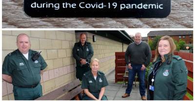 Memorial benches are a touching tribute to staff and those who lost their lives to covid - www.dailyrecord.co.uk