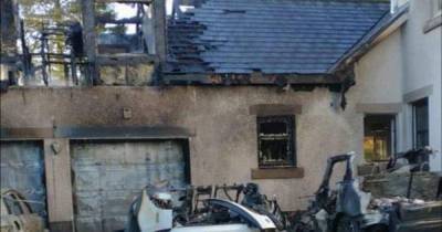 Pictures show Celtic chief Peter Lawwell's charred home after petrol bomb attack while family slept - www.dailyrecord.co.uk