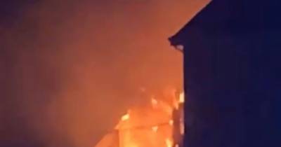 Blaze at Celtic chief Peter Lawwell's home captured in unseen footage by stunned eyewitness as inferno rages - www.dailyrecord.co.uk