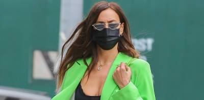 Irina Shayk Rocks Bright Green Jacket While Out in NYC - www.justjared.com - New York - Russia