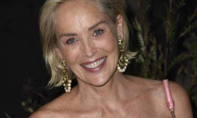 Sharon Stone looks gorgeous in poolside photo as she announces happy news - hellomagazine.com - county Stone