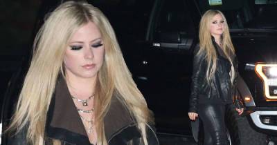 Avril Lavigne nails edgy chic as she heads out for dinner - www.msn.com - Malibu