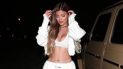 Kylie Jenner Sets Pulses Racing In Tight, White Corseted Swimsuit For Sexy New Pics - hollywoodlife.com