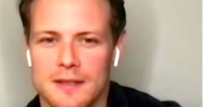 Sam Heughan makes US presenter blush as he asks if she's angling for a date - www.dailyrecord.co.uk - USA